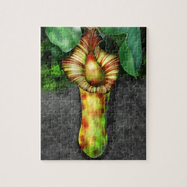 Nepenthes, Pitcher Plant Illustration Jigsaw Puzzle (Vertical)