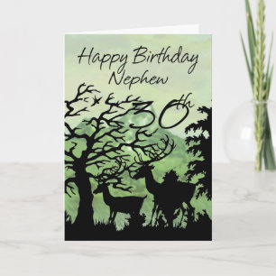 Nephew - 30th Birthday Card Woodland