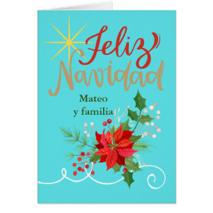 Nephew and Family Christmas Spanish Feliz Navidad