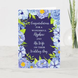 Nephew and His Wife Wedding Day Congratulations Card