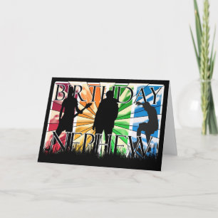 Nephew Birthday Card Male Modern