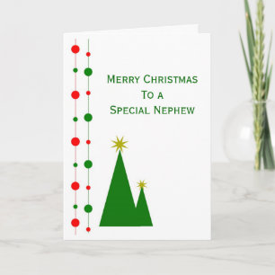 Nephew Christmas Card Christmas Trees