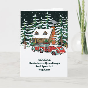 Nephew Christmas Greetings Holiday Card