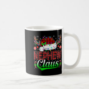 Nephew Claus Christmas Lights Matching Family Xmas Coffee Mug