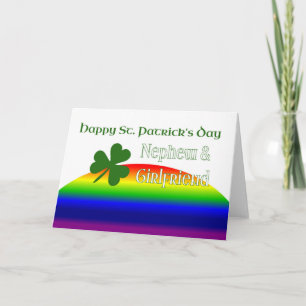 Nephew & Girlfriend Happy St. Patrick's Day Card