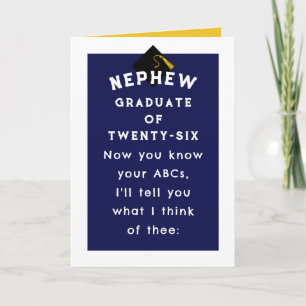 Nephew Graduation 2025 Card