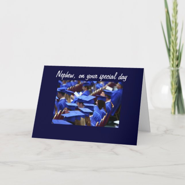 "NEPHEW" GRADUATION CONGRATULATIONS CARD (Front)