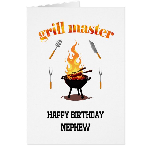 Nephew Grill Master Birthday  (Front)