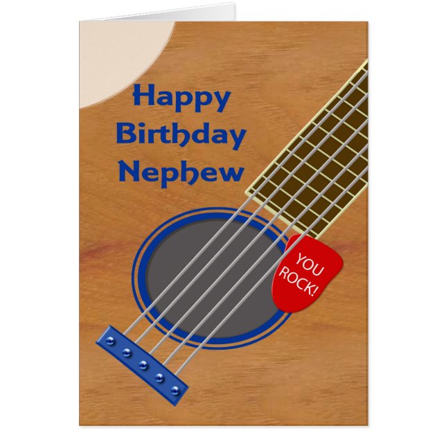 Nephew Guitar Player Birthday (Front)