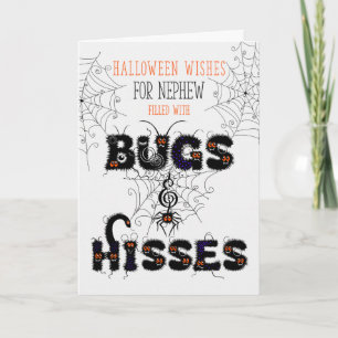 Nephew Halloween Bugs and Hisses Card