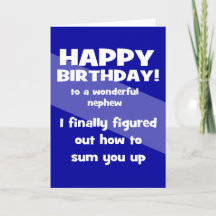 nephew happy birthday greeting card