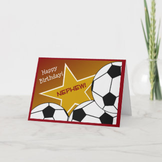 Nephew - Happy Birthday Soccer Loving Nephew! Card