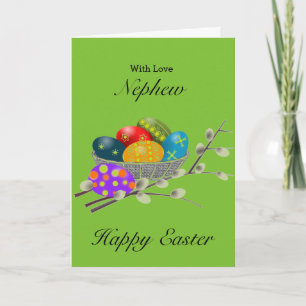 Nephew / Happy Easter / Egg Hunt / Easter Basket Holiday Card