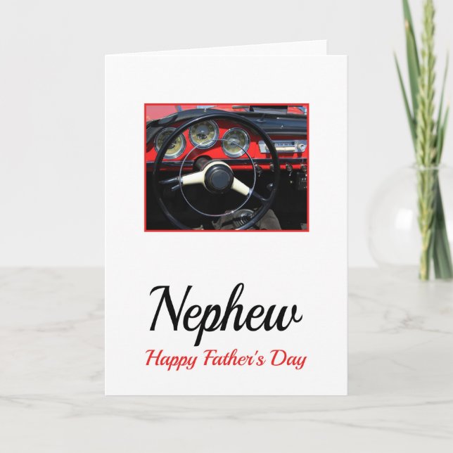 Nephew Happy Father's Day Card (Front)