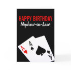 Nephew-in-Law Poker Birthday Card