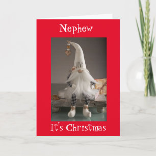 **NEPHEW** MERRY CHRISTMAS FROM SWEET GNOME CARD
