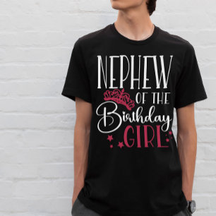 Nephew of the Birthday Girl Custom Matching Family T-Shirt