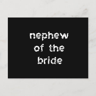 Nephew of the Bride Postcard