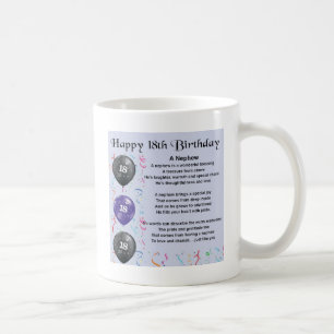 Nephew Poem  -  18th Birthday Coffee Mug