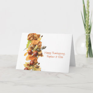 Nephew & wife Thanksgiving Card