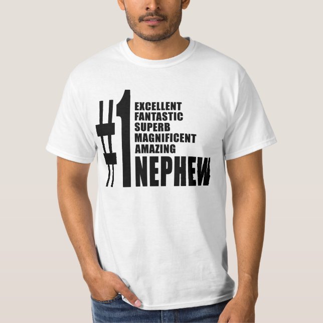 Nephews Birthdays Gifts : Number One Nephew T-Shirt (Front)