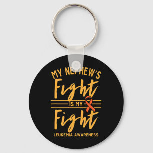 Nephew's Fight Is My Fight Leukaemia Awareness Key Ring