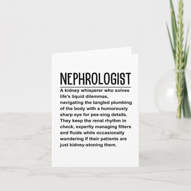 Nephrologist  card (Front)
