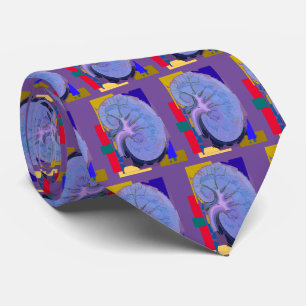 Nephrologist The Kidney Purple Tie