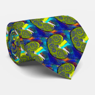 Nephrologist Tie Unique Artsy Kidney Design Green