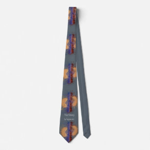 Nephrologist Tie Unique Artsy Kidney Slate Grey