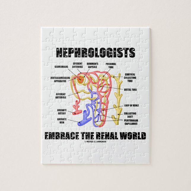 Nephrologists Embrace The Renal World (Nephron) Jigsaw Puzzle (Vertical)
