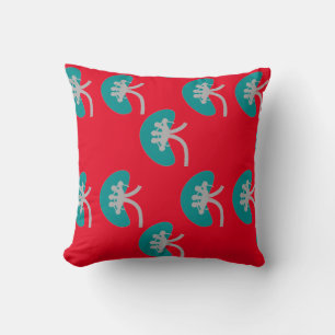 Nephrology Artsy Kidney Design Cushion