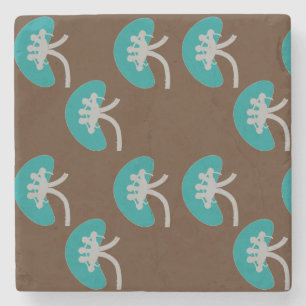 Nephrology Artsy Kidney Design Stone Coaster