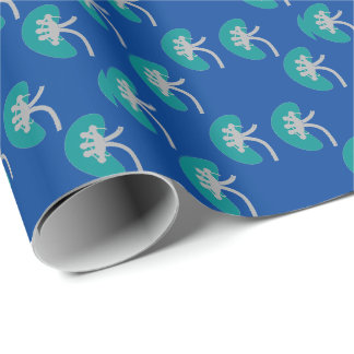 Nephrology Artsy Kidney Design Wrapping Paper