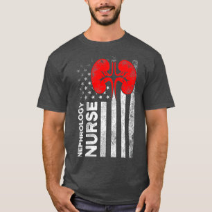 Nephrology Nurse Dot Kidney Dialysis Nursing T-Shirt