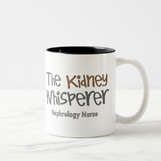 Nephrology Nurse Gifts "The Kidney Whisperer" Two-Tone Coffee Mug