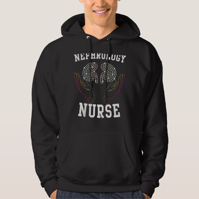 Nephrology Nurse Medicinal Dialysis Nursing Rn Hoodie (Front)