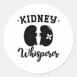 Nephrology Tech Kidney Whisperer Dialysis Nurse Classic Round Sticker