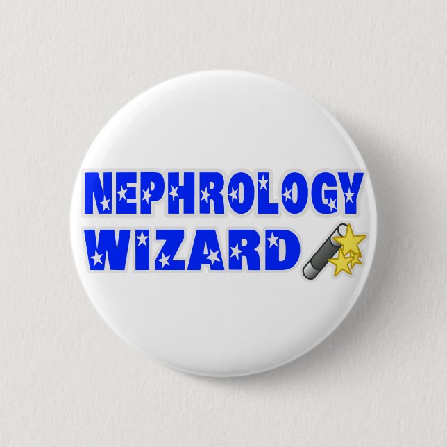 Nephrology Wizard 6 Cm Round Badge (Front)