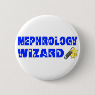 Nephrology Wizard 6 Cm Round Badge
