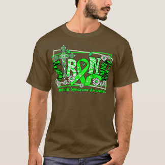 Nephrotic Syndrome Awareness cross ribbon Strong h T-Shirt