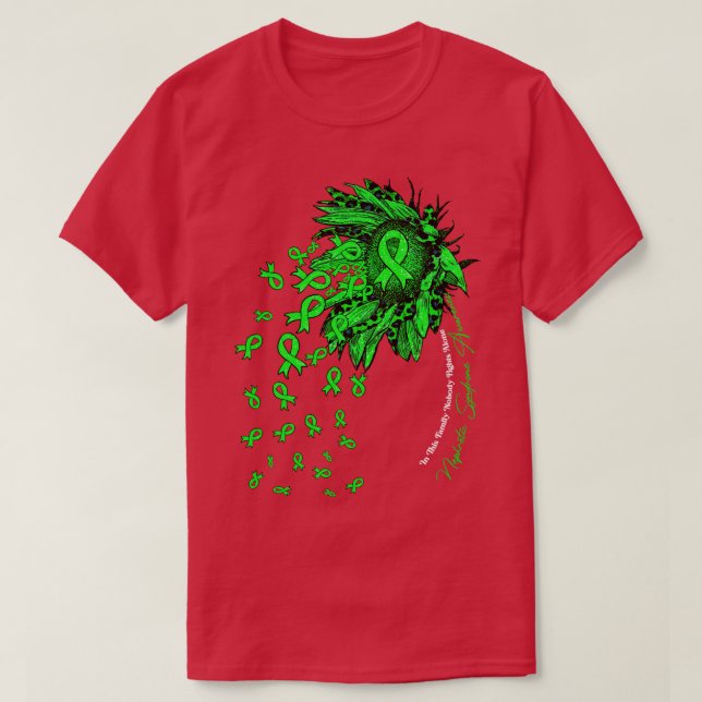Nephrotic Syndrome Awareness sunflower nobody figh T-Shirt (Design Front)