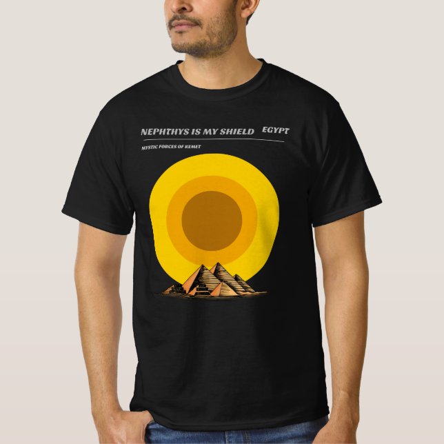 Nephthys Is My Shield T-Shirt (Front)