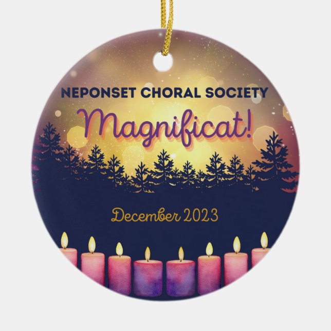 Neponset Choral Society - Winter 2023 Ornament (Front)
