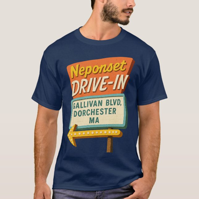 Neponset Drive-In - Dorchester, MA T-Shirt (Front)