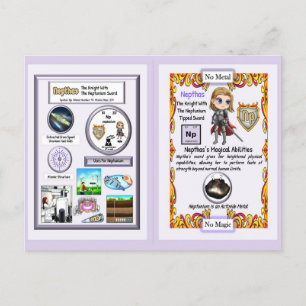 Nepthas - Knight Neptunium Sword Postcard