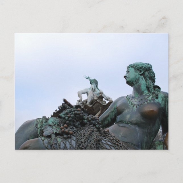 Neptunbrunnen - Neptune Fountain - Berlin Postcard (Front)