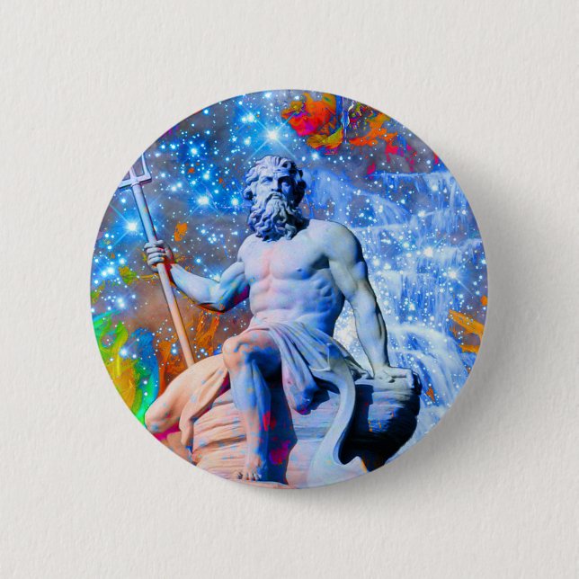 Neptune 6 Cm Round Badge (Front)