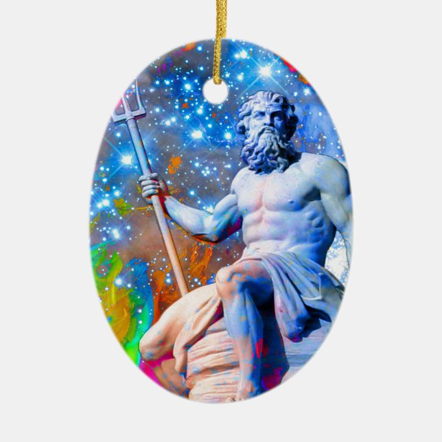 Neptune Ceramic Tree Decoration (Front)