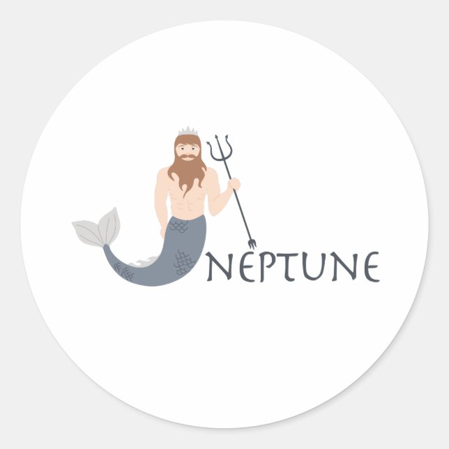 Neptune Classic Round Sticker (Front)